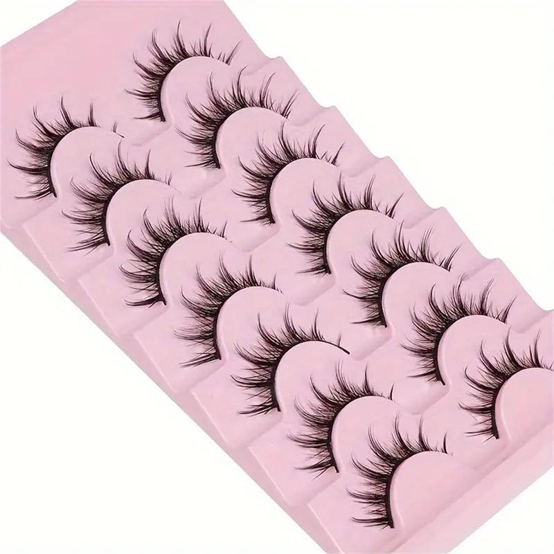 Fluffy Manga False Eyelashes, 2 Boxes 14 Pairs Extra Long And Thick Eyelashes For Makeup And Eyelash Extension, Cosplay Fake Eyelashes, 3D Wispy Eyelashes, Summer Gift