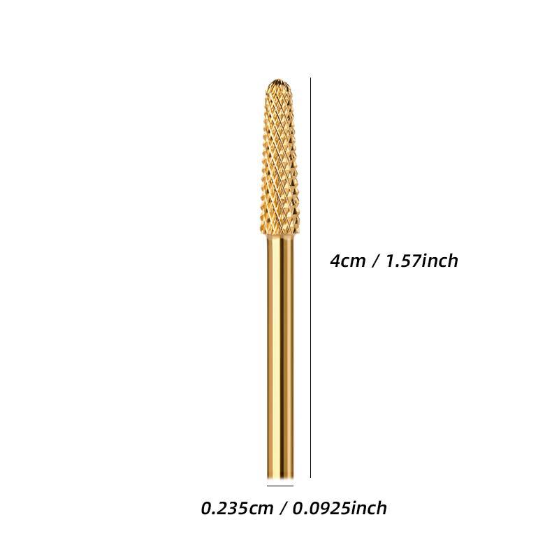 Nail Drill Bit, Golden Nail Drill Bit, Manicure Pedicure Tool, Professional Manicure Tool For Home & Salon Use