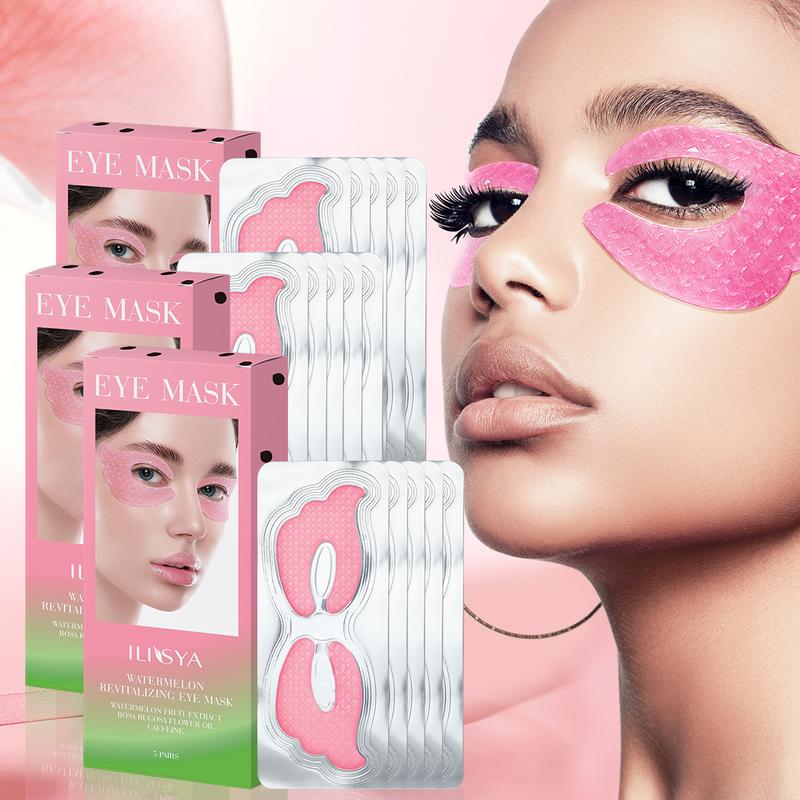 3 boxes, ILISYA watermelon butterfly eye mask, fully care the skin around the eyes, moisturize the eyes, improve eye lines, daily eye care products Skin Care