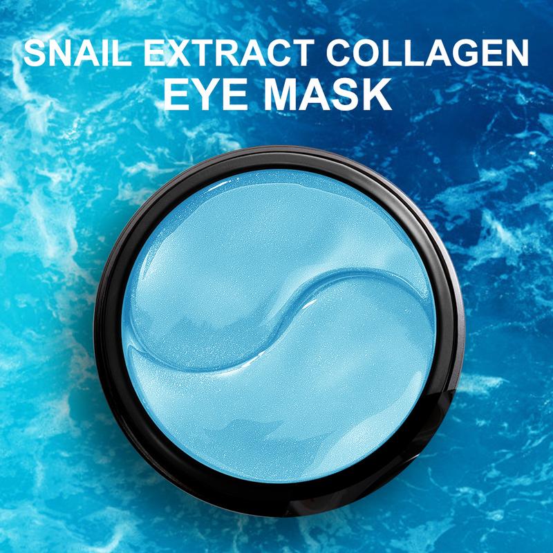 1 box, 60 pieces of Blue snail eye mask, tighten, moisturize and improve eye lines, suitable for daily eye care, Christmas gift Skin Care