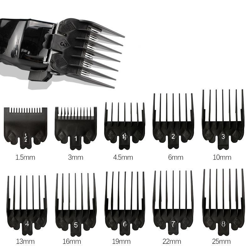 Hair Clipper Guide Comb, 10pcs set Multifunctional Electric Clipper Limit Combs for Gift, Professional Hair Styling Tool for Salon & Barber