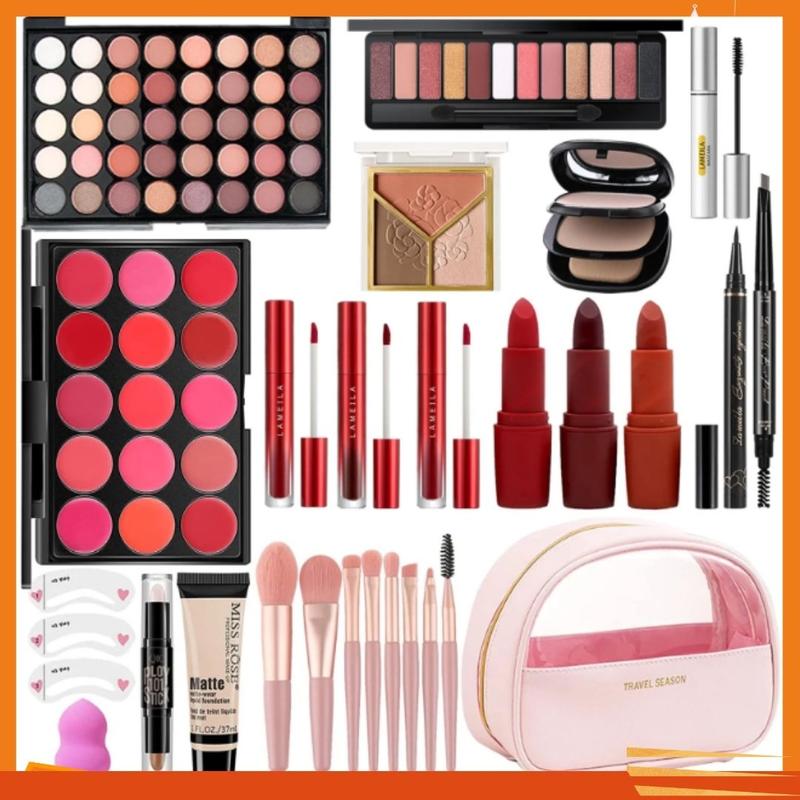 MISS ROSE All In One Makeup Kit ,Makeup Kit for Women Full Kit ,Multipurpose Women's Makeup Sets, Beginners and Professionals Alike, Easy to Carry