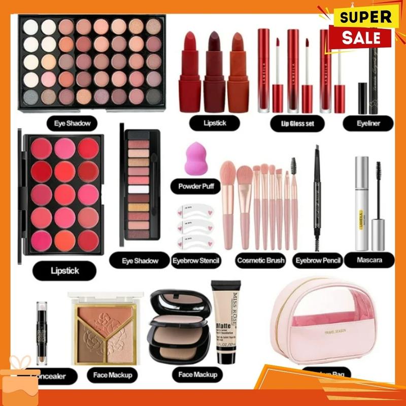 MISS ROSE All In One Makeup Kit ,Makeup Kit for Women Full Kit ,Multipurpose Women's Makeup Sets, Beginners and Professionals Alike, Easy to Carry