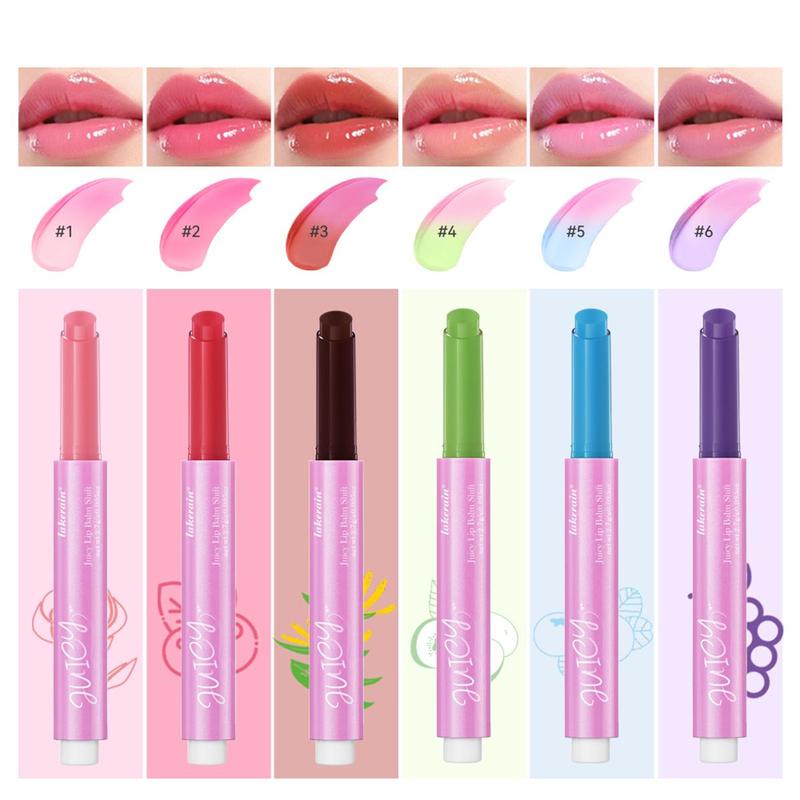 Moisturizing Color Changing Lipstick (1 Count), Long Lasting Tinted Lip Balm, Hydrating Lip Stain, Girls and Women Makeup Accessories