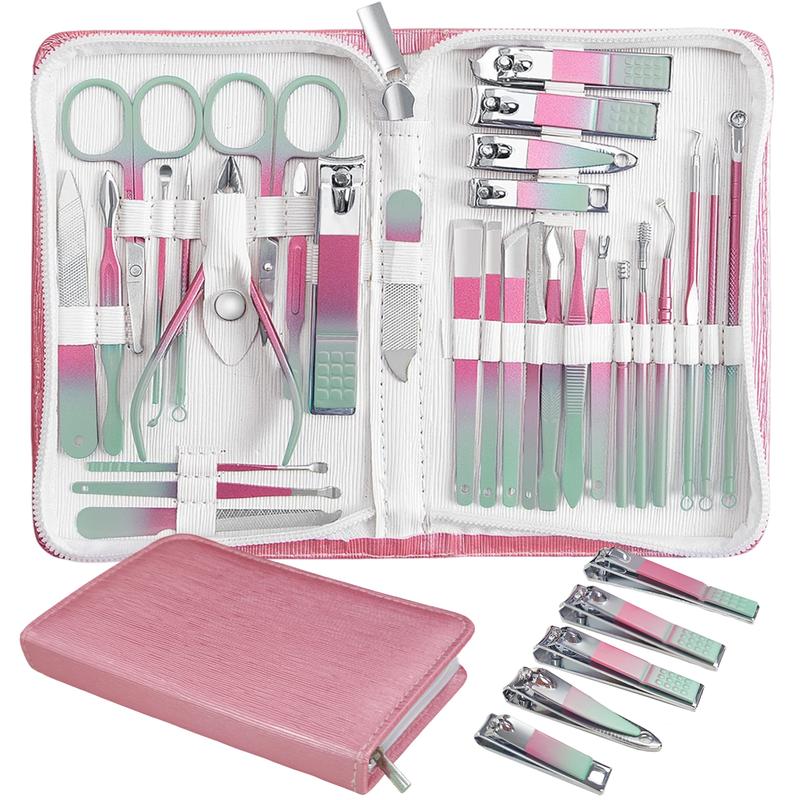 Manicure Set 30 In 1 Pedicure Kit Nail Clippers Set Manicure Kit Professional Stainless Steel Nail Kit For Women Men