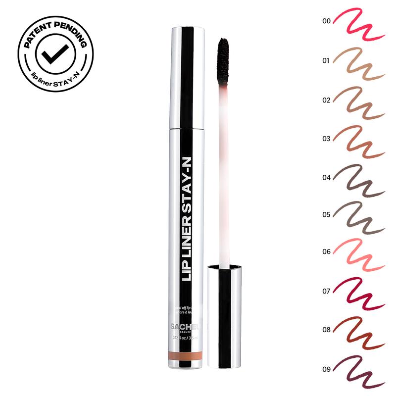 LIP LINER STAY-N - Peel-Off Lip Liner Stain - Lasts All Day & Night Eyeliner Lipliner