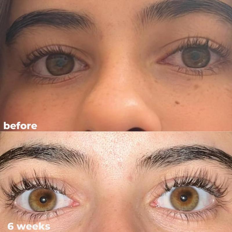 nuorganic eyeLash Growth Serum - Thicker + Longer + Stronger Eye Lashes in 30 Days - Natural + Vegan + Cruelty Free - As Seen on Tiktok! Extra Large Bottle + 3 Month Supply - 0.3 fl Oz   8ml