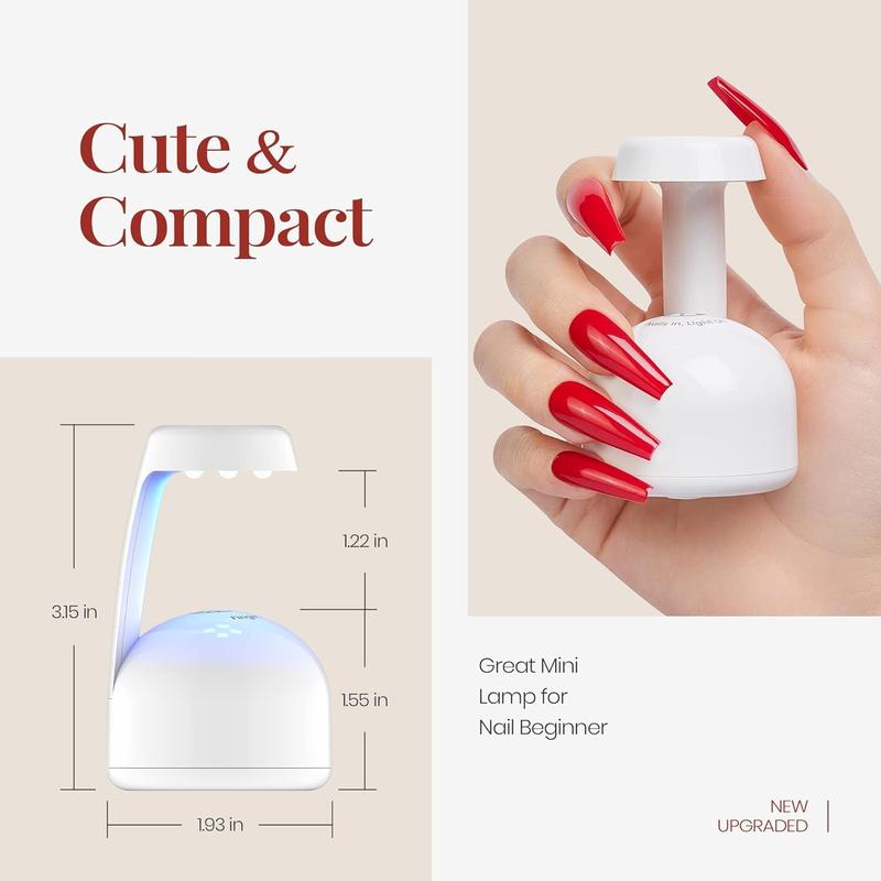 Beetles Uv Light for Gel Nails Flash Curing Innovative with Smart Sensor for Easy and Fast Extension System, Portable Manicure Uv Led Light for Gel Nail Polish DIY Nail Art