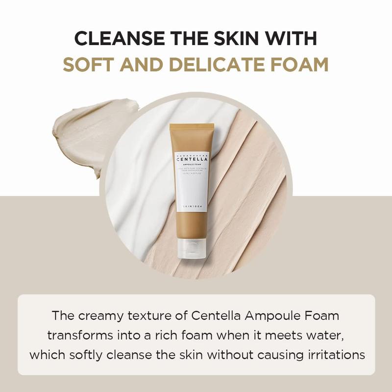 SKIN1004 Madagascar Centella Ampoule Foam - Official Product Korean Cleanser Foaming Face Wash w  Coconut Surfactant & 30% Cica Extract (4.22 fl oz)