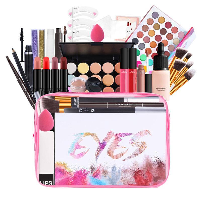 Makeup Gifts Set for Women girls  Full Kit Blend Clear Concealer Eyeshadow