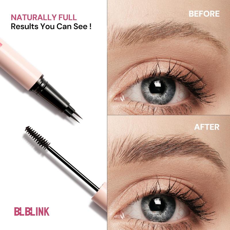 BLBLINK Dual-Ended Waterproof Brow Pencil & Tint Natural, Long-Lasting 24-Hour Smudge-Proof Makeup