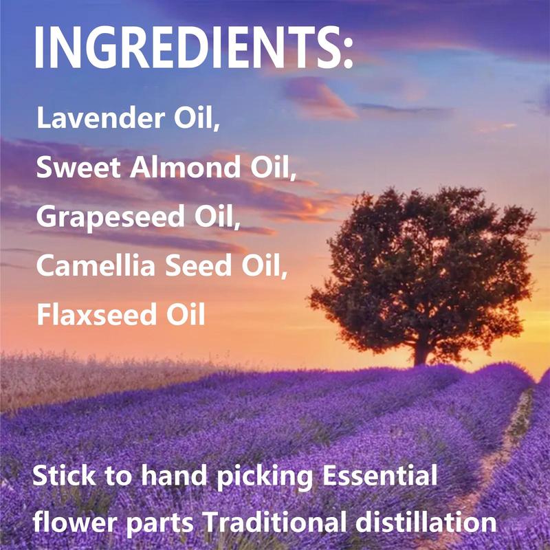 100ml Lavender Essential Oil, Natural Lavender Extract Essence Oil for Spa, Yoga, Massage, Bath, Aromatherapy, Fragrance Candle Making, Skin Care, Body Care, Nail Care, Hair Care and Eyelash Care