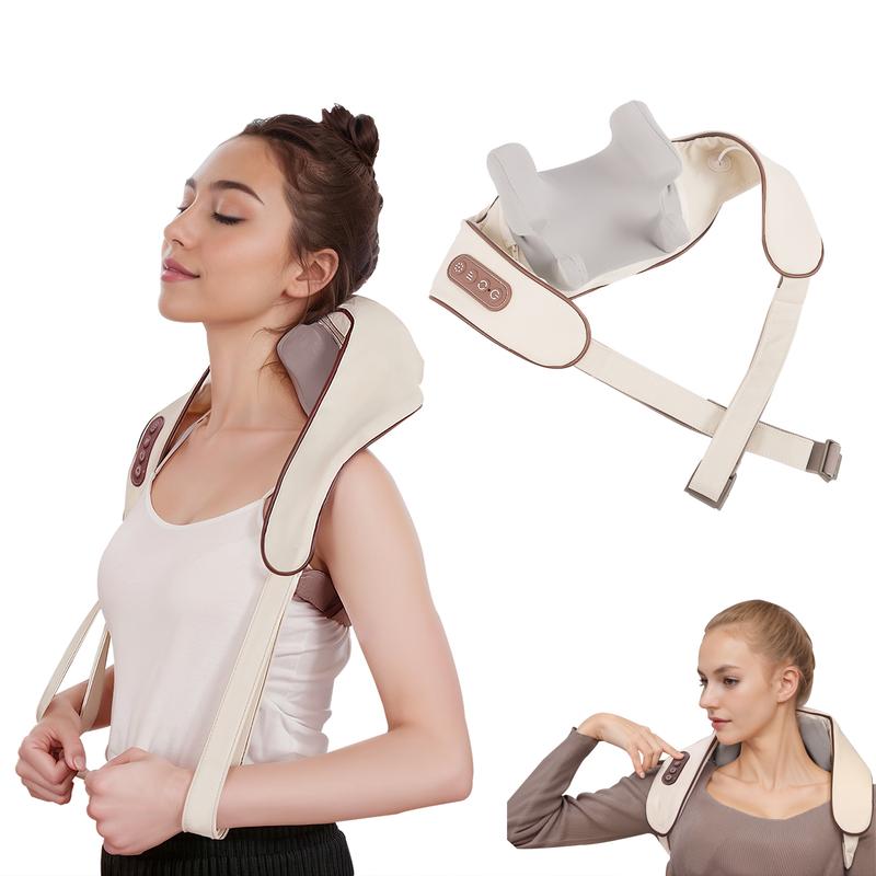 Back Massager Neck Massager  With Heat - Neck and Shoulder Massagers For Pain Relief Deep Tissue 5D Simulate Human Hand Grasping Adjustable  massager