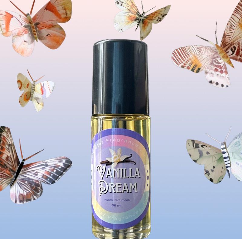 Vanilla Dream Roll-On Body Oil with Vanilla Fragrance