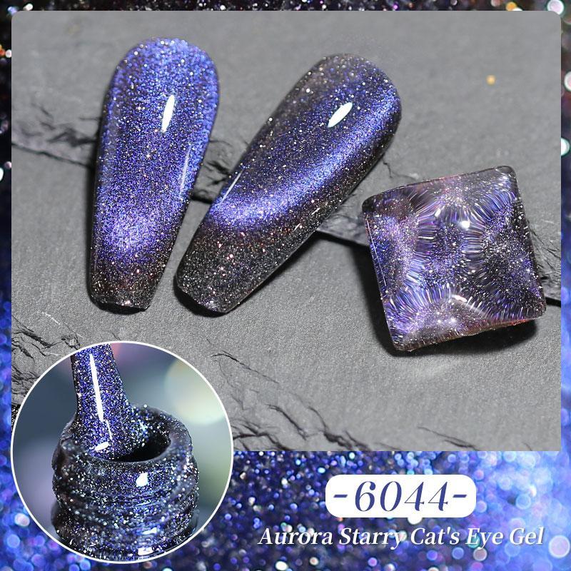 Glitter Cat Eye Nail Polish, DIY Long Lasting Shimmering Nail Art Tool, For Women & Girls