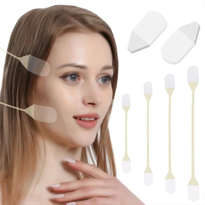 Invisible Face Lifting Sticker, 20pcs Invisible Face Lifting Patch with 4 Counts Pull Rope, Face Lifting Tool, Makeup Tool for Women