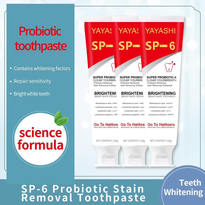 YAYASHI SP-6 Toothpaste Oral Health Management,sp-6 ultra whitening toothpaste probiotics,probiotic whitening toothpaste sp-6,Fresh Breath,whiten toothpaste,pasta dental,bakingsoda toothpaste,trending toothpaste,pasta blanque adora dental,oral hy glene