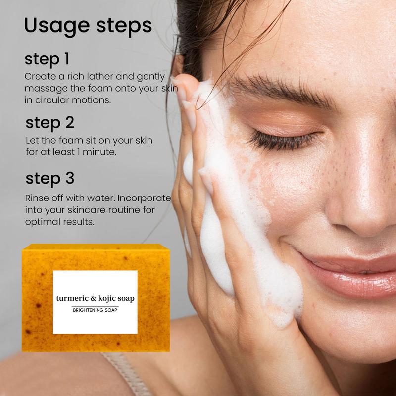 Turmeric Wash and Care two PieceSet, TurmericCleansing Mousse, Turmeric SoapFacial Cleansing Skincare FacialCleansing Cleanser Facial Wash