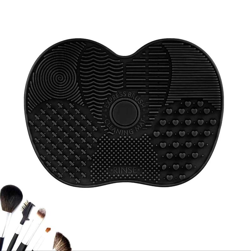 Comfort Silicone Makeup Brush Cleansing Mat, 1 3 Counts Cosmetic Brush Cleaning Pad with Suction Cup, Lightweight Makeup Brush Cleaning Pad, Makeup Cosmetic Tool for Women & Girls, Summer Gift, Christmas Gift