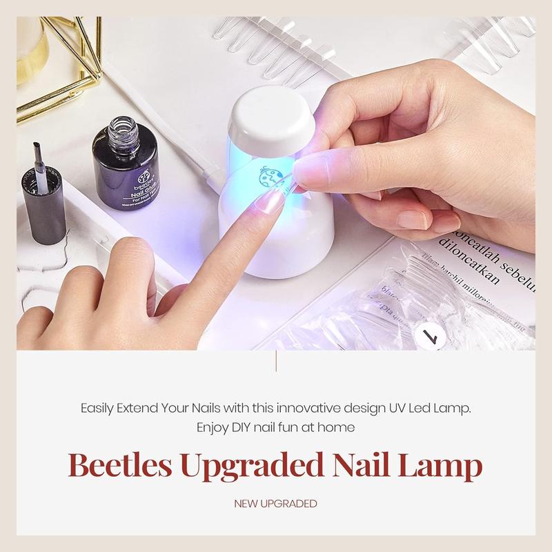 Beetles Uv Light for Gel Nails Flash Curing Innovative with Smart Sensor for Easy and Fast Extension System, Portable Manicure Uv Led Light for Gel Nail Polish DIY Nail Art