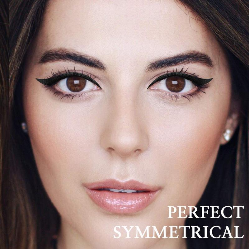 Eyeliner Stamp - 2 Pens Winged Eyeliner, Perfect Cat Eye Stamp, Long-Lasting Waterproof & Smudgeproof Liquid Eye Liner