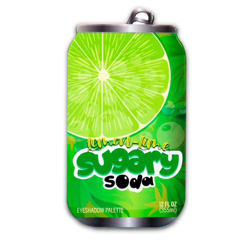 Sugary soda can  eyeshadow palette LEMON LIME by Sugary cosmetics