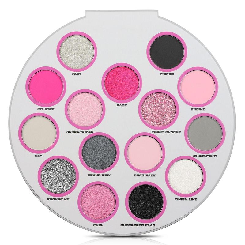 Lurella Cosmetic's Fast and Fierce racing inspired 15 color eyeshadow palette