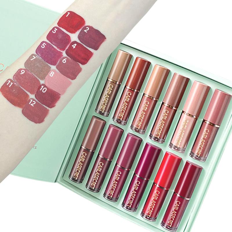 Lipstick & Lip Liner Set, 1 Set Moisturizing Lipstick & Lip Liner, Suitable for All Occasions Lip Makeup, Girls and Women Makeup Accessories