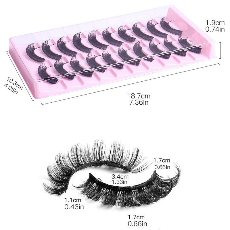 Summer Natural False Eyelashes, Wispy Cat Eye Cluster Eyelashes Extensions Kit for Women, Diy Curling Natural Fake Eyelash Kit for Eye Makeup Enhancement, Lashes Extension Kit, Lash Clusters, Gifts for Girlfriend, Christmas Gift