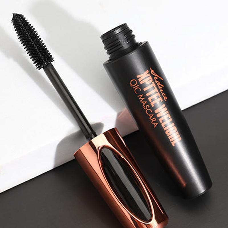 3 Pack 4D Silk Fiber Lash Mascara, Waterproof Smudge-proof Thickening Mascara Black Thickening Lengthening Mascara, All Day Exquisitely Full, Long, Thick, Long-Lasting No Flaking Lash Extensions