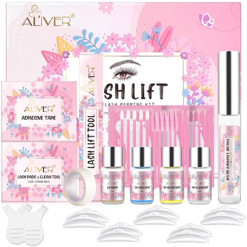 Keratin Eyelash Perm Kit, 1 Set Eyelash Lifting Kit, Professional Eyelash Curling Kit, Eye Makeup Tool for Women & Girls, Gift for Friends, Mom