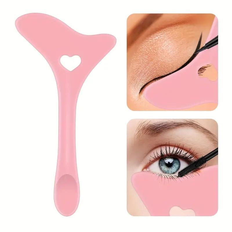 Reusable Silicone Eyeliner Stencil, 1 Count Multifunctional Makeup Tool for Mascara, Lipstick, Face Cream