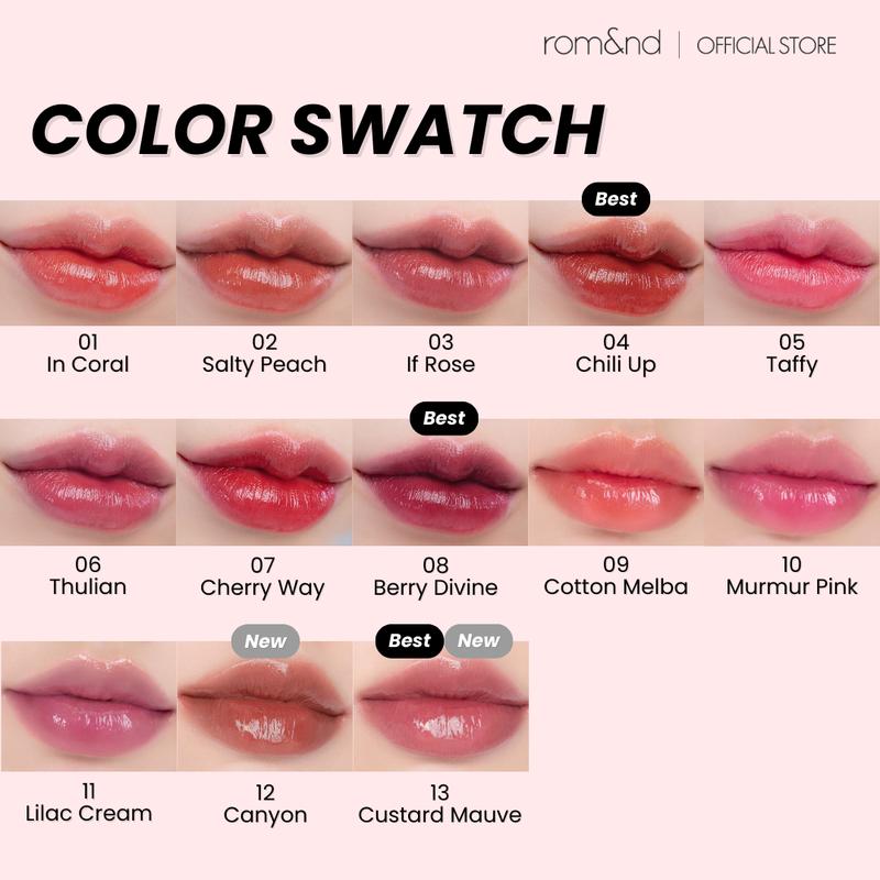 [rom&nd Official Shop] rom&nd Dewy·ful Water Tint (13 Shades)