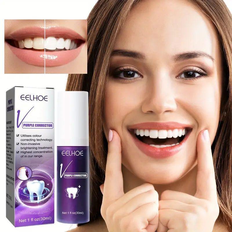 Purple Toothpaste, 1 Box Deep Cleaning Toothpaste, Oral Care Toothpaste for Removing Stains & Brightening Teeth, for Men & Women, Christmas Gift