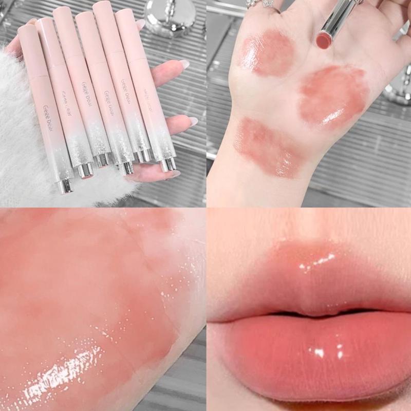 Long-lasting Moisturizing Lip Gloss, Glossy Lip Glaze Stick, Tinted Moisturizing Lip Gloss, Plumping Lip Oil Lip Stick for Girls & Women