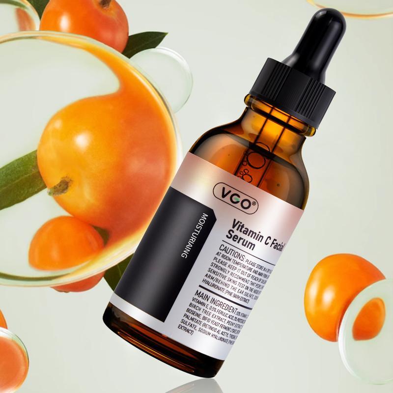 VGO Vitamin C Serum Essence,Comfort Skincare Face Serum,Gentle Organic Facial Serum Vitamin ECream-A Daily Cleanser Pack Skin Repair Moisturizing