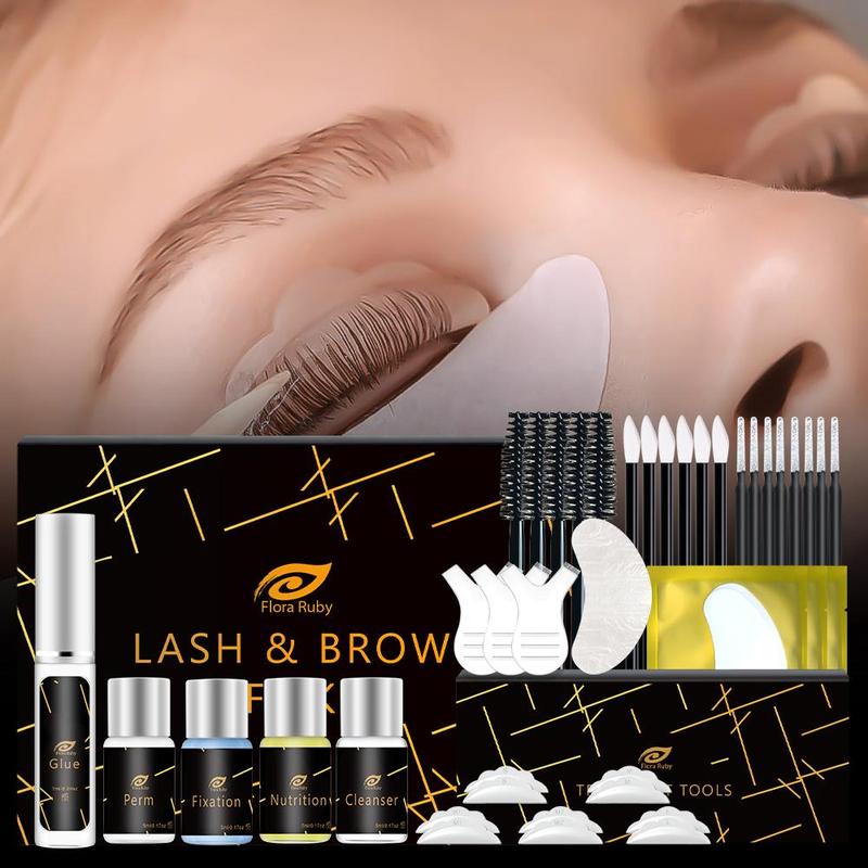 1 Box Eyelash & Eyebrow Perm Kit, Professional Makeup Kit For Women, Lash Lift Kit Private label Professional Brow Lift Lashlift Eyelash Lash Perm, Christmas Gift