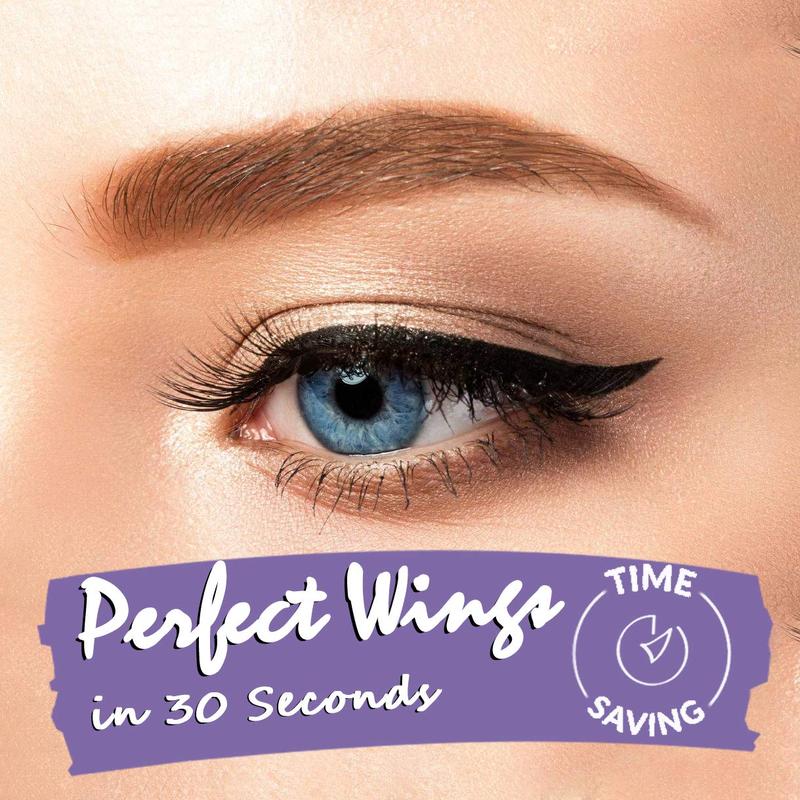 Eyeliner Stamp - 2 Pens Winged Eyeliner, Perfect Cat Eye Stamp, Long-Lasting Waterproof & Smudgeproof Liquid Eye Liner