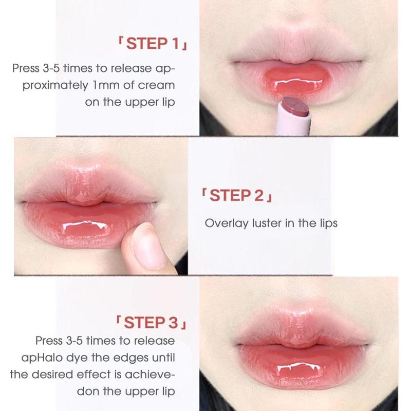 Long-lasting Moisturizing Lip Gloss, Glossy Lip Glaze Stick, Tinted Moisturizing Lip Gloss, Plumping Lip Oil Lip Stick for Girls & Women