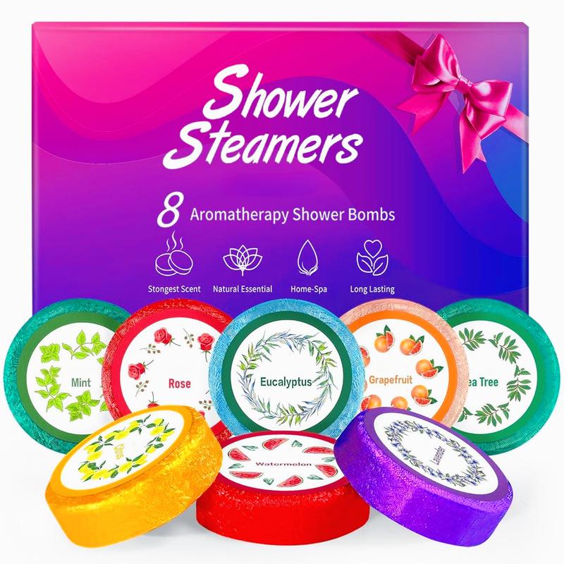 Shower Steamers Aromatherapy - Birthday Gifts for Women 8 Pack Shower Bombs with Essential Oils, SPA Self Care Gifts for Women Who Have Everything, Christmas Gifts, Stocking Stuffers for Women