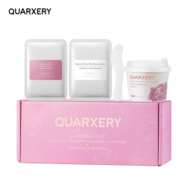 QUARXERY Rose Skin Rejuvenation and Pore Control Powder + Rose Essence Wate black friday deals