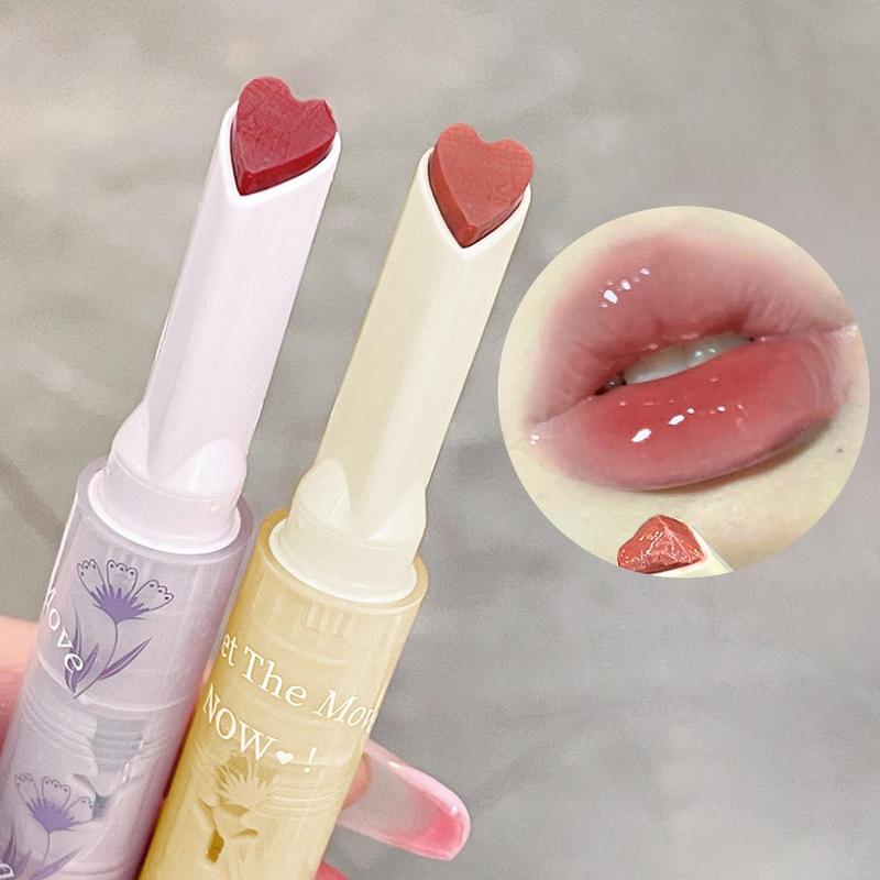 Long Lasting Skincare Lipstick, 1 Count Glossy Lip Glaze Stick, Shiny Lip Balm, Moisturizing Mirror Korean Skin Care Lip Gloss, Lip Makeup Tool for Women, Jelly Lipstick, Vivid Color, Juicy & Glossy Finish