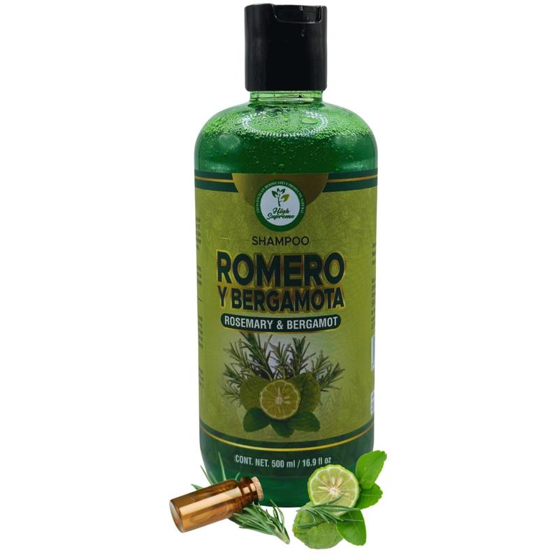 HIGH SUPREME SHAMPOO ROMERO & BERGAMOTA (ROSEMARY & BERGAMOT) 16.9 fl oz healthy and beautiful hair with every wash