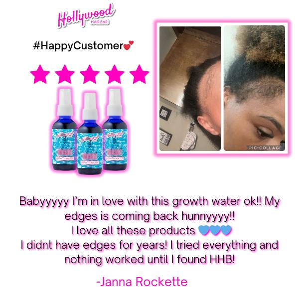 Hollywood Hair Bar Rosemary Magic Growth Water for Haircare and Comfort Blend miracle oil fine hair Organic Castor