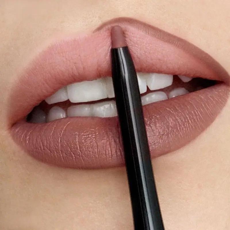 Waterproof Matte Lipliner Pencil Sexy Red Contour Tint Lipstick Lasting Non-stick Cup Moisturising Lips Makeup Cosmetic 12Color Eyeliner Flawless Moisture Moisturizer Hydrate Moisturize Moisturizing 01