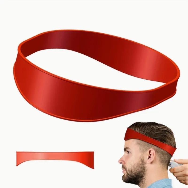 Curved Silicone Hair Band, 1 Count Hair Cutting Tool, Hair Cutting Guide, Heatless Styling Tool for Men & Women