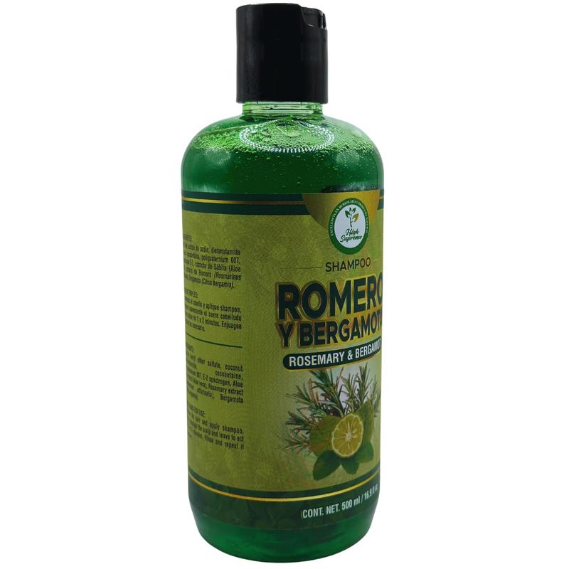 HIGH SUPREME SHAMPOO ROMERO & BERGAMOTA (ROSEMARY & BERGAMOT) 16.9 fl oz healthy and beautiful hair with every wash