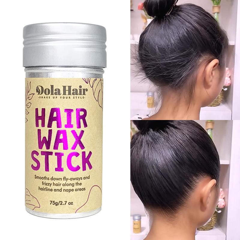 Dolahair Wax Stick for Hair Wigs Slick Back Hair Stick Non-greasy Styling Wax for Fly Aways & Edges Frizz Hair Smoothing Hairstyle