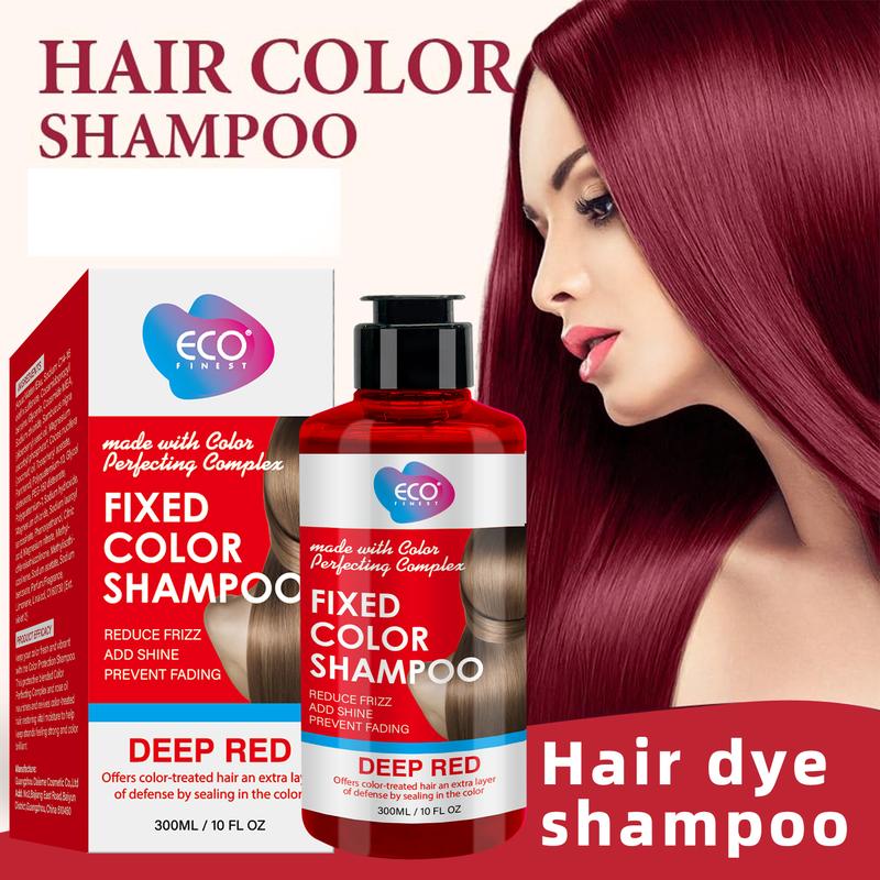 Color-Protecting Shampoo for Red Hair 300ml 10.144 oz - Suitable for Blonde, Silver, and Gray Hair - Anti-Brassy, Removes Yellow and Brassy Tones from Dyed and Bleached Hair, Keeps Your Hair Red for Longer deep red silver blue yellow purple