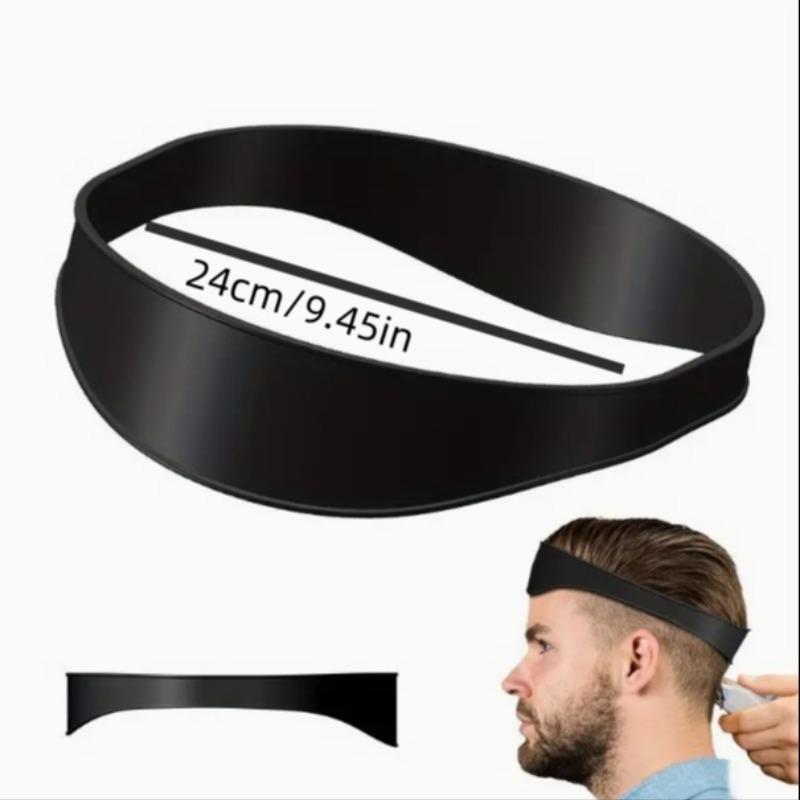 Curved Silicone Hair Band, 1 Count Hair Cutting Tool, Hair Cutting Guide, Heatless Styling Tool for Men & Women